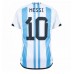 Argentiina Lionel Messi #10 Kopio Koti Pelipaita MM-kisat 2022 Lyhyet Hihat